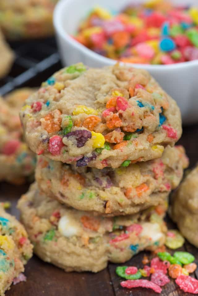 Easy Chocolate Fruity Pebbles Pudding Cookies Recipe