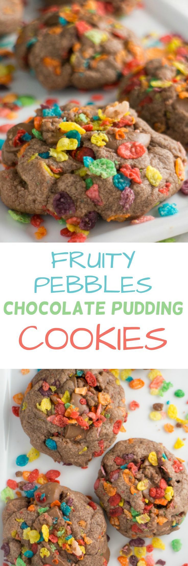 Fruity Pebbles Pudding Cookies: Colorful Childhood Dream!